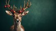 © Nadya - Christmas deer on studio background