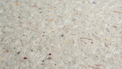 Poster - Close-up of textured paper with embedded colorful fibers and flecks, creating a unique and organic background.