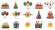 © TRINITY STUDIO - Christmas and New years icons and symbols, isolated, ai generative
