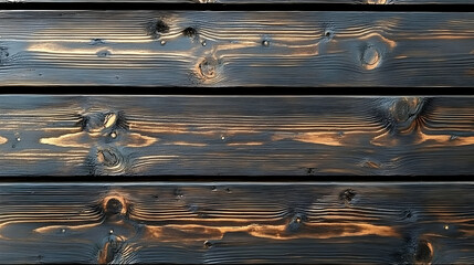 Wall Mural - Dark Wood Grain Creates Rustic Textures Background