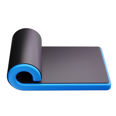 Poster - yoga mat 3d render icons