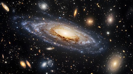 exploring cosmic wonders outer space astronomy image vast universe celestial view galactic phenomena