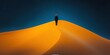 © Digi-Craft - Exploring the Majestic Sand Dunes Desert Landscape Stunning Vibrant Sunset Wide Angle View Serenity and Adventure Combined in Nature’s Breathtaking Beauty