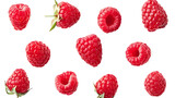 Raspberry isolated on png background