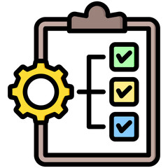 Canvas Print - Project Plan Icon