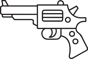 gun and bullets vector crime white hand black