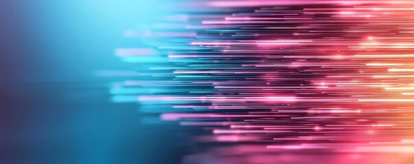 Wall Mural - a vibrant abstract background featuring dynamic lines and gradients in shades of blue and pink, conv