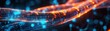 © ImagePulse - Network cables glowing with pulsating lights, representing data flow analysis during penetration testing