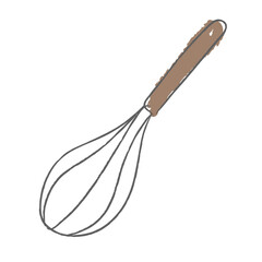 Wall Mural - doodle whisk sticker design element