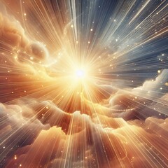 Wall Mural - rays of sunshine abstract rays of light spreading out showing wa