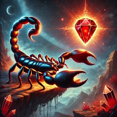 Scorpion Pincer Holding Gemstone A scorpion s pincer holding a g