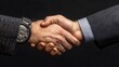 © kim dung - Powerful Business Handshake: A Close-Up Image AI Generated