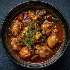 Paprika chicken w/ mushrooms