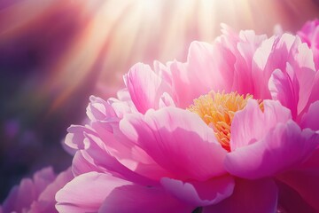 Wall Mural - Pink Flower Close Up