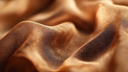 Wall Mural - Brown Fabric Close Up