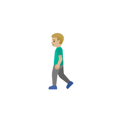 Wall Mural - Person Walking Emoji
