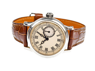 Isolated Leather Band Wrist Watch