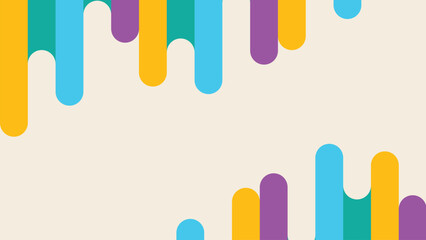 Wall Mural - colorful geometric abstract background with copy space for text or design