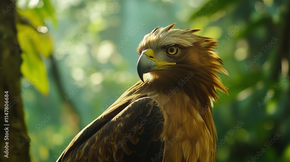 Rarest Eagle A stunning wildlife photo of the majestic Philippine Eagle, showcasing ...