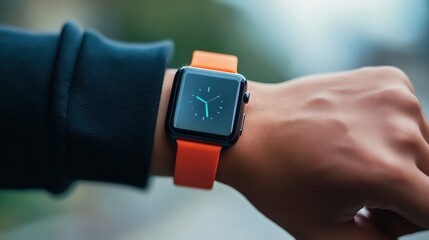 Wall Mural - wearable devices enhance communication through advanced protocols, enabling seamless collaboration i