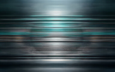 Poster - A blurred background with horizontal stripes and a bright, glowing light in the center.
