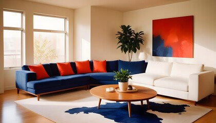 Wall Mural - modern living room