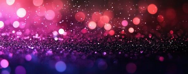 Wall Mural - abstract glowing noise texture background, purple red black grainy color gradient shape, vibrant ban