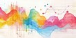 © Cloudyew - A vibrant painting featuring a rainbow and a graph. The graph is positioned in the center of the painting