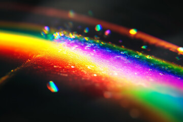 Wall Mural - Abstract glass rainbow background