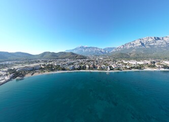 Wall Mural - Antalya Kemer holiday place aerial panoramic view