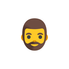 Wall Mural - Bearded Person Emoji
