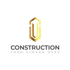 Wall Mural - Real Estate vector building construction Repair logo