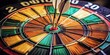 © YONG - A colorful dartboard with darts, focusing on the center of one target.