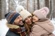 © Fahima - Happy Family Bonding in a Snowy Winter Wonderland Forest