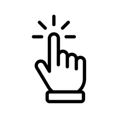 Wall Mural - Click hand cursor icon
