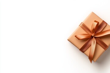 Aufkleber - A minimalist design of a small gift box with a simple ribbon, placed against a clean white background for a sleek, modern aesthetic