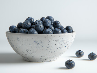 Wall Mural - bowl of blueberries