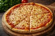 © ahmed - National Pizza Day Delicious Cheese Pizza on Wooden Board Food Photography