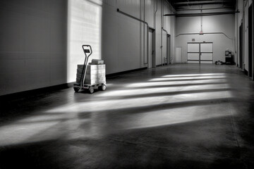 Wall Mural - transportation in the warehouse
