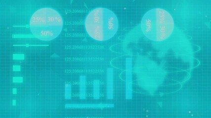 Digital technology data concept animation background. technology design motion graphics.