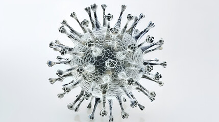 Wall Mural - Virus isolated on white background 