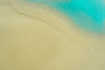 Wall Mural - sand and sea, topview