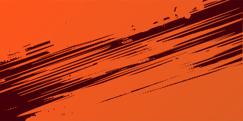 Abstract speed lines style orange color halftone banner design template. Vector illustration. modern halftone grunge vector orange dots halftone