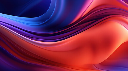 Wall Mural - vibrant abstract blue and purple waveform with fluid motion and colorful gradients