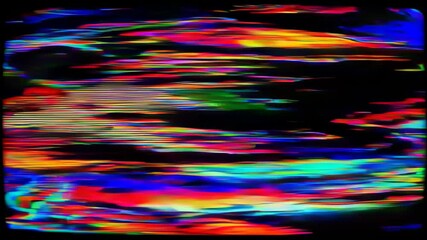 Poster - Colorful abstract visual patterns create a mesmerizing display of movement and light in a dynamic setting