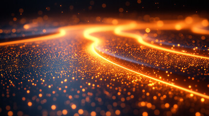 A dynamic flowing data technology background symbolizing chaotic information streams, visualizing the complexity and interconnectedness of modern data systems in a digital world

