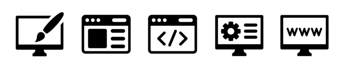 Development icon. Software development icon