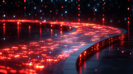 A dynamic flowing data technology background symbolizing chaotic information streams, visualizing the complexity and interconnectedness of modern data systems in a digital world

