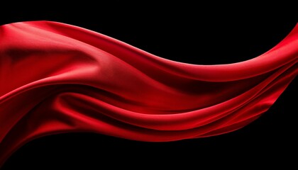 Wall Mural - red silk background