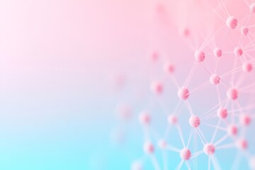 Aufkleber - Surreal Digital Network Pastel Streams Forming Abstract Community Icons on Gradient Backdrop